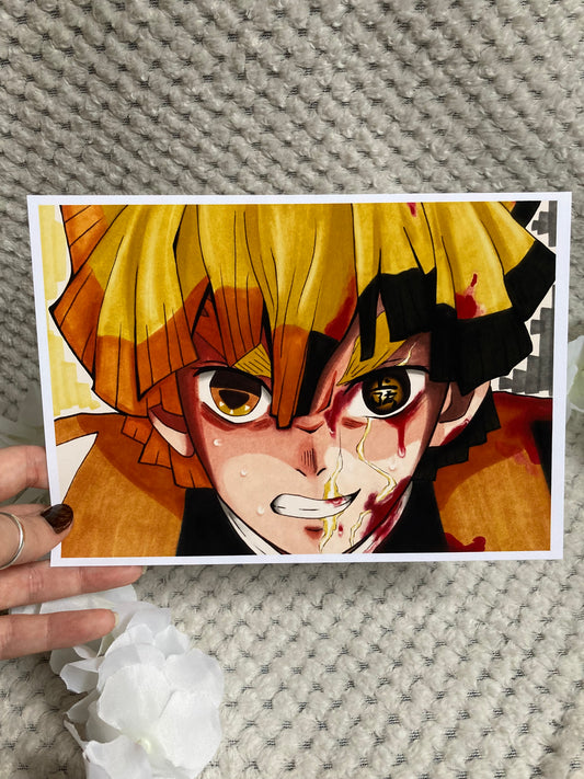 Demon Zenitsu Art Print