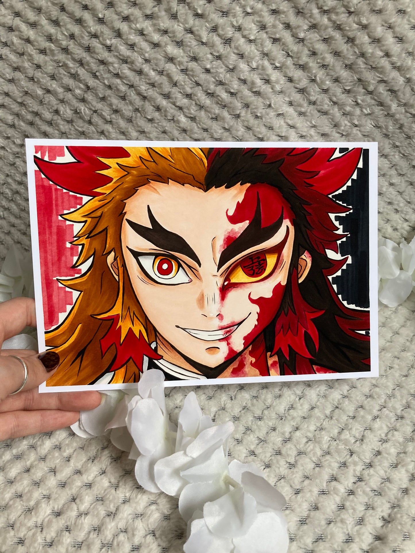 Demon Rengoku Art Print